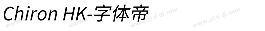 Chiron HK字体转换